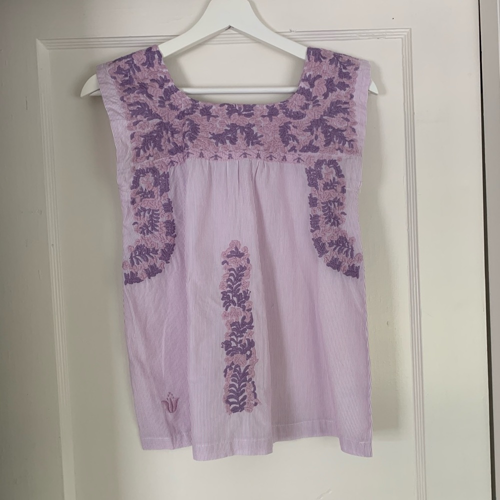 J. Marie Embroidered Top